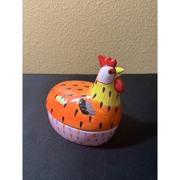 Pfaltzgraff The Secrets Of Pistoulet By Jane Kolpen Chicken Trinket, Relish Dish - Picture 2 of 9